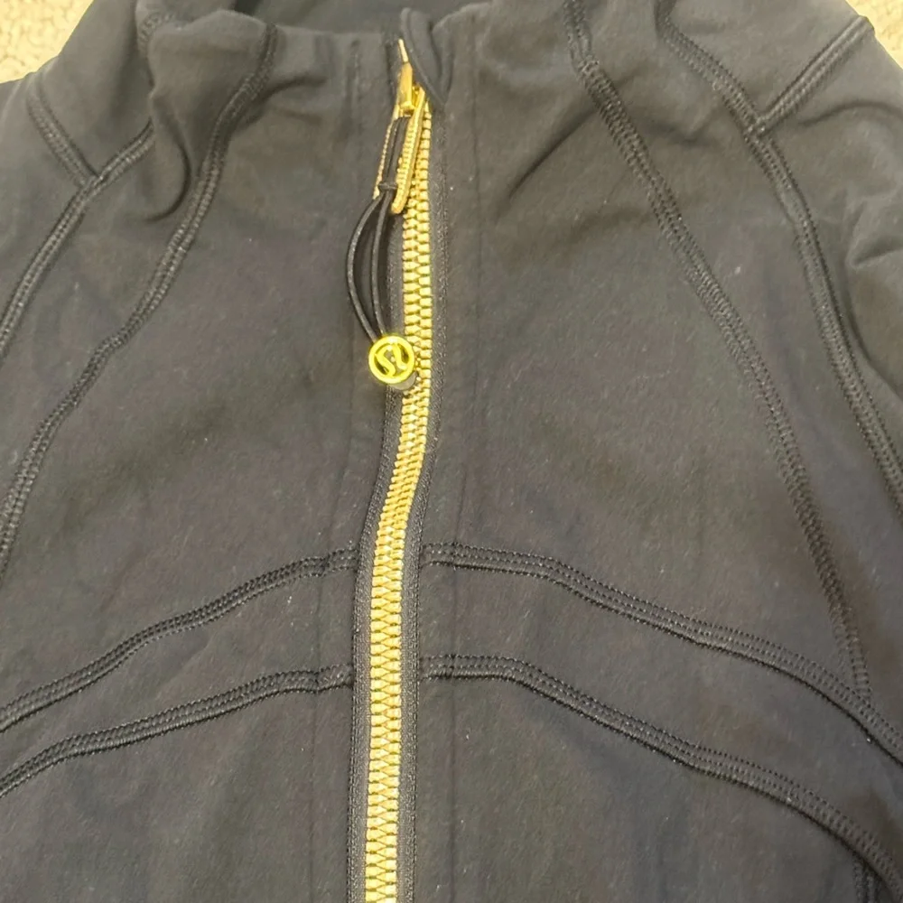 lululemon athletica Black Utility Jacket with Gold Zippers